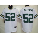 nike nfl jerseys green bay packers #52 matthews white[elite]