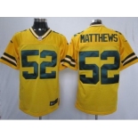 nike nfl jerseys green bay packers #52 matthews yellow[Elite]