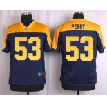 nike nfl jerseys green bay packers #53 perry yellow-blue[Elite]