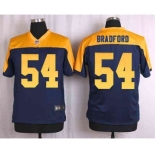 nike nfl jerseys green bay packers #54 bradford yellow-blue[Elite]