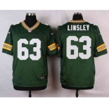 nike nfl jerseys green bay packers #63 linsley green[Elite]