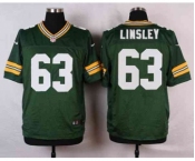 nike nfl jerseys green bay packers #63 linsley green[Elite]