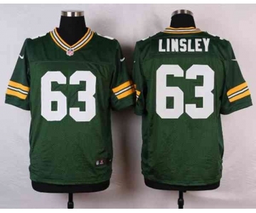 nike nfl jerseys green bay packers #63 linsley green[Elite]