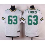 nike nfl jerseys green bay packers #63 linsley white[Elite]