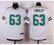 nike nfl jerseys green bay packers #63 linsley white[Elite]