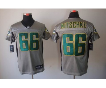 nike nfl jerseys green bay packers #66 ray nitschke grey[Elite shadow]