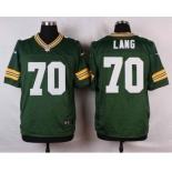 nike nfl jerseys green bay packers #70 lang green[Elite]