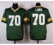 nike nfl jerseys green bay packers #70 lang green[Elite]