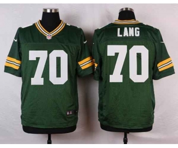 nike nfl jerseys green bay packers #70 lang green[Elite]