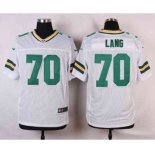 nike nfl jerseys green bay packers #70 lang white[Elite]