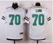 nike nfl jerseys green bay packers #70 lang white[Elite]