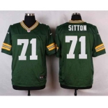 nike nfl jerseys green bay packers #71 sitton green[Elite]