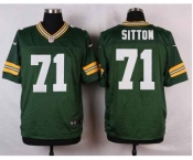 nike nfl jerseys green bay packers #71 sitton green[Elite]