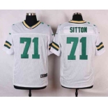 nike nfl jerseys green bay packers #71 sitton white[Elite]