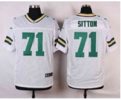 nike nfl jerseys green bay packers #71 sitton white[Elite]