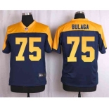 nike nfl jerseys green bay packers #75 bulaga yellow-blue[Elite]