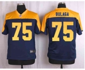 nike nfl jerseys green bay packers #75 bulaga yellow-blue[Elite]