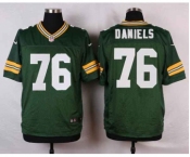 nike nfl jerseys green bay packers #76 daniels green[Elite]