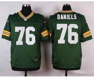 nike nfl jerseys green bay packers #76 daniels green[Elite]