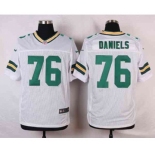 nike nfl jerseys green bay packers #76 daniels white[Elite]