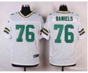 nike nfl jerseys green bay packers #76 daniels white[Elite]