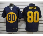 nike nfl jerseys green bay packers #80 driver blue[Elite]