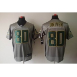 nike nfl jerseys green bay packers #80 driver grey[Elite shadow]