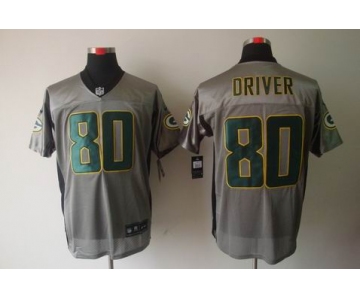 nike nfl jerseys green bay packers #80 driver grey[Elite shadow]