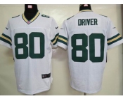 nike nfl jerseys green bay packers #80 driver white[elite]