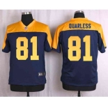 nike nfl jerseys green bay packers #81 quarless yellow-blue[Elite]