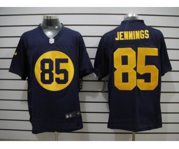 nike nfl jerseys green bay packers #85 jennings blue[Elite]