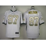 nike nfl jerseys green bay packers #87 jordy nelson white[Elite drift fashion]