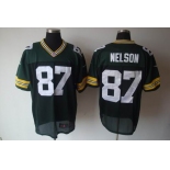 nike nfl jerseys green bay packers #87 nelson green[elite]