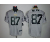 nike nfl jerseys green bay packers #87 nelson grey[Elite lights out]