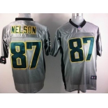 nike nfl jerseys green bay packers #87 nelson grey[Elite shadow]