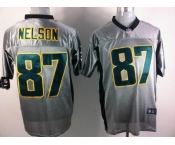 nike nfl jerseys green bay packers #87 nelson grey[Elite shadow]