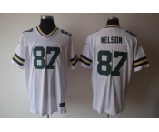 nike nfl jerseys green bay packers #87 nelson white[elite]