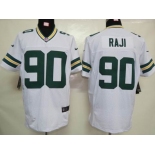 nike nfl jerseys green bay packers #90 raji white[elite]