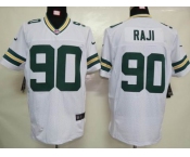 nike nfl jerseys green bay packers #90 raji white[elite]