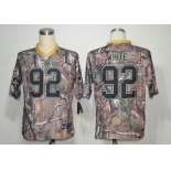 nike nfl jerseys green bay packers #92 white camo[Elite]