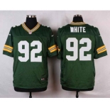 nike nfl jerseys green bay packers #92 white green[Elite]