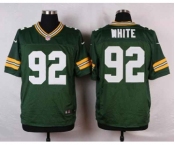 nike nfl jerseys green bay packers #92 white green[Elite]