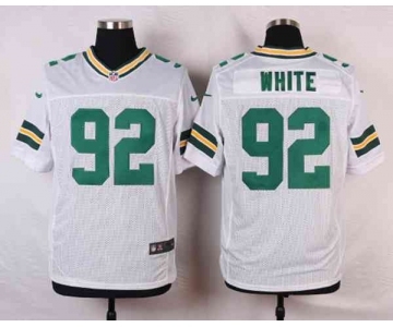 nike nfl jerseys green bay packers #92 white white[Elite]