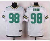 nike nfl jerseys green bay packers #98 guion white[Elite]