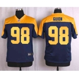 nike nfl jerseys green bay packers #98 guion yellow-blue[Elite]