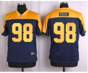 nike nfl jerseys green bay packers #98 guion yellow-blue[Elite]