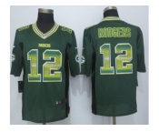 2015 new nike green bay packers #12 rodgers green strobe jerseys[limited]