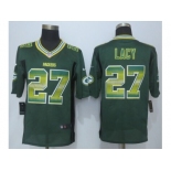 2015 new nike green bay packers #27 lacy green strobe jerseys[limited]