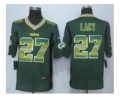 2015 new nike green bay packers #27 lacy green strobe jerseys[limited]