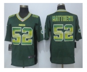 2015 new nike green bay packers #52 matthews green strobe jerseys[limited]